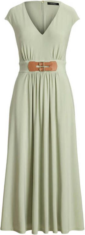 Lauren Ralph Lauren A-lijn jurk met plooien mintgroen