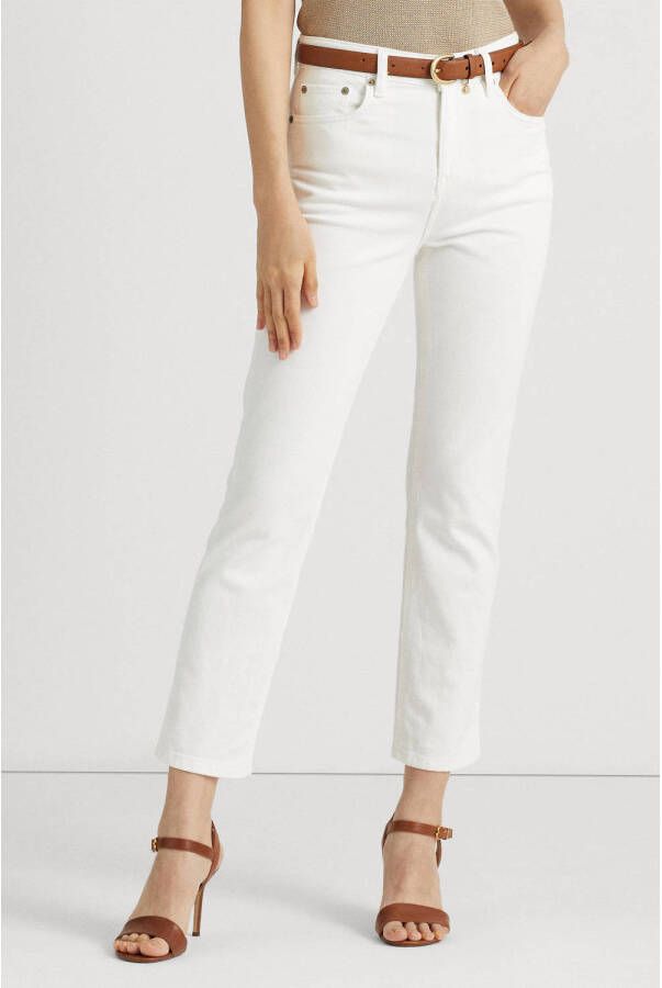 Lauren Ralph Lauren high waist straight fit jeans wit