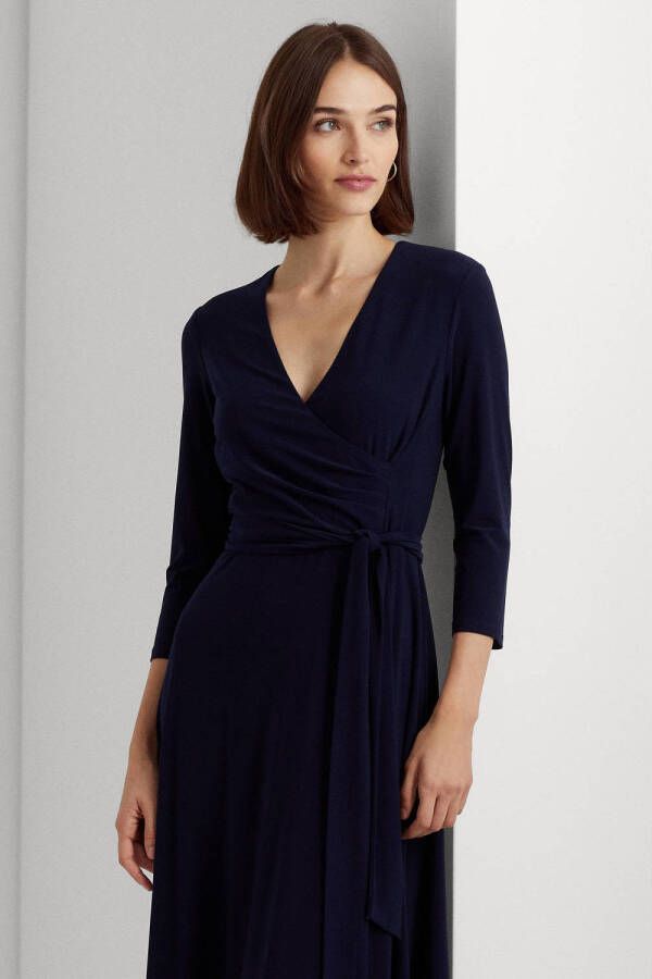 Lauren Ralph Lauren jurk met ceintuur donkerblauw