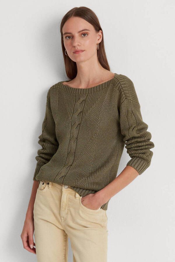 Lauren Ralph Lauren Gebreide pullover met kabel- en breipatroon model 'BRAYAN'
