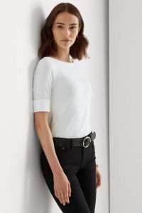 Lauren Ralph Lauren T-Shirt Lange Mouw JUDY-ELBOW SLEEVE-KNIT