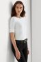 Ralph Lauren Katoenen Jersey T-shirt met Boothals White Dames - Thumbnail 1
