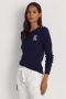 Lauren Ralph Lauren Gebreide pullover met labelstitching model 'MONTIVA' - Thumbnail 1