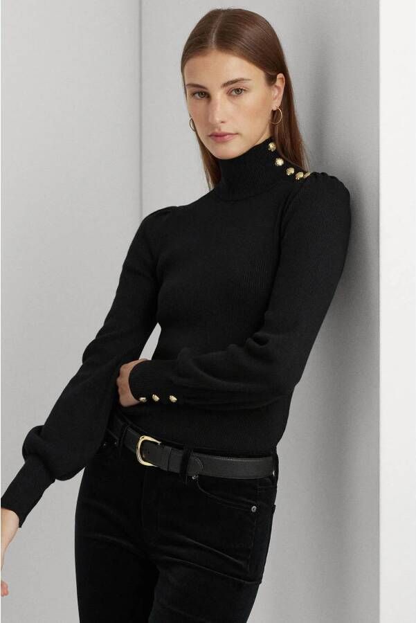 Lauren Ralph Lauren Gebreide pullover met knoopsluiting model 'DWORINA'