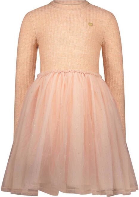 Le Chic jurk SMART roze Meisjes Polyester Ronde hals Effen 104
