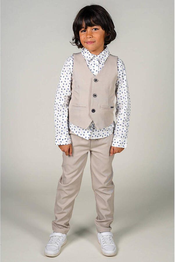 Le Chic Garcon gilet grijs