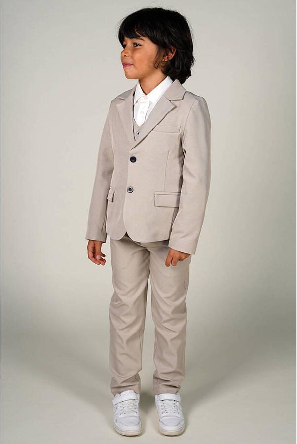 Le Chic Garcon tapered chino grijs