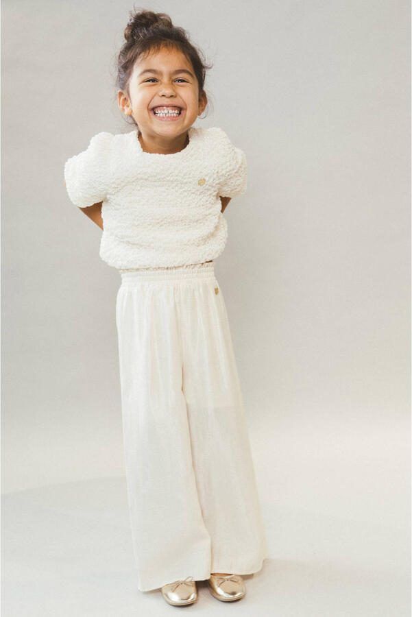 Le Chic blousetop met textuur offwhite - Foto 2