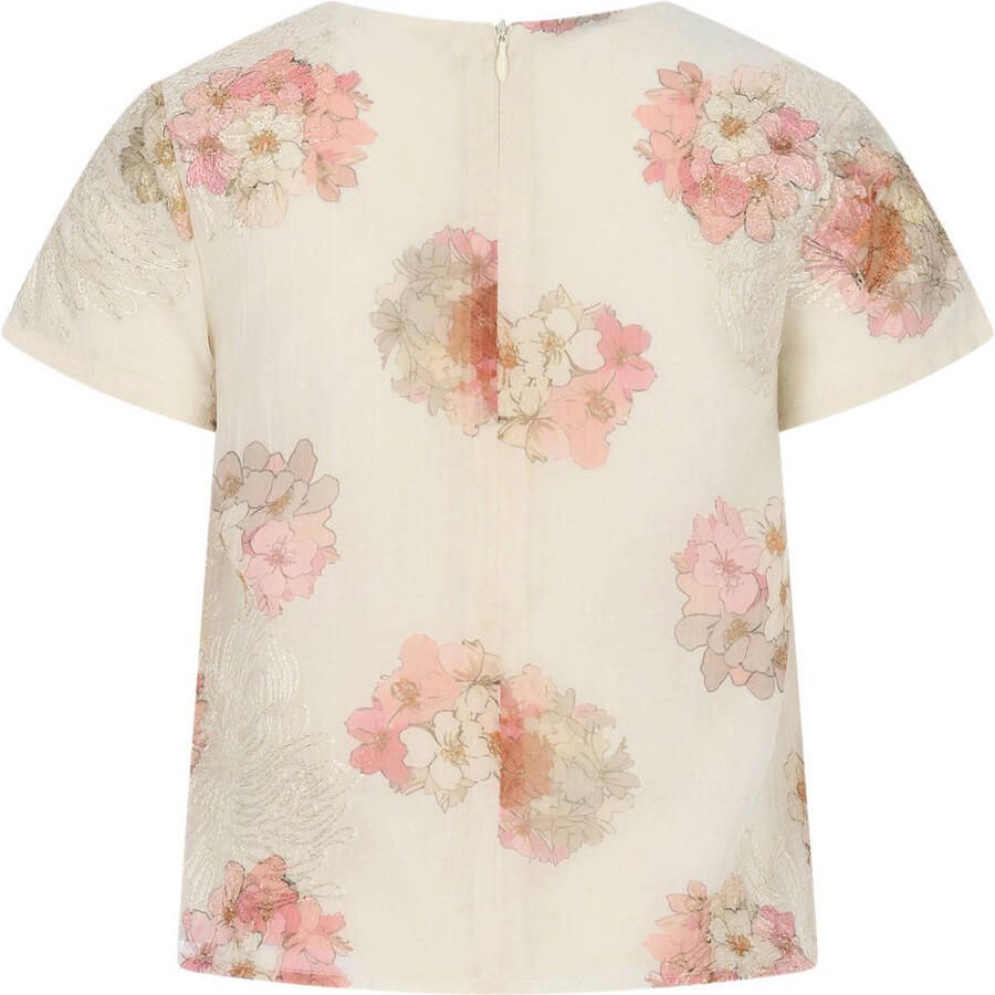 Le Chic gebloemde T-shirt wit - Foto 2
