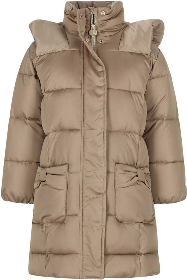 Le Chic gewatteerde winterjas lichtbruin