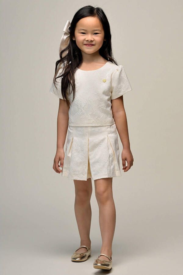 Le Chic jacquard short offwhite