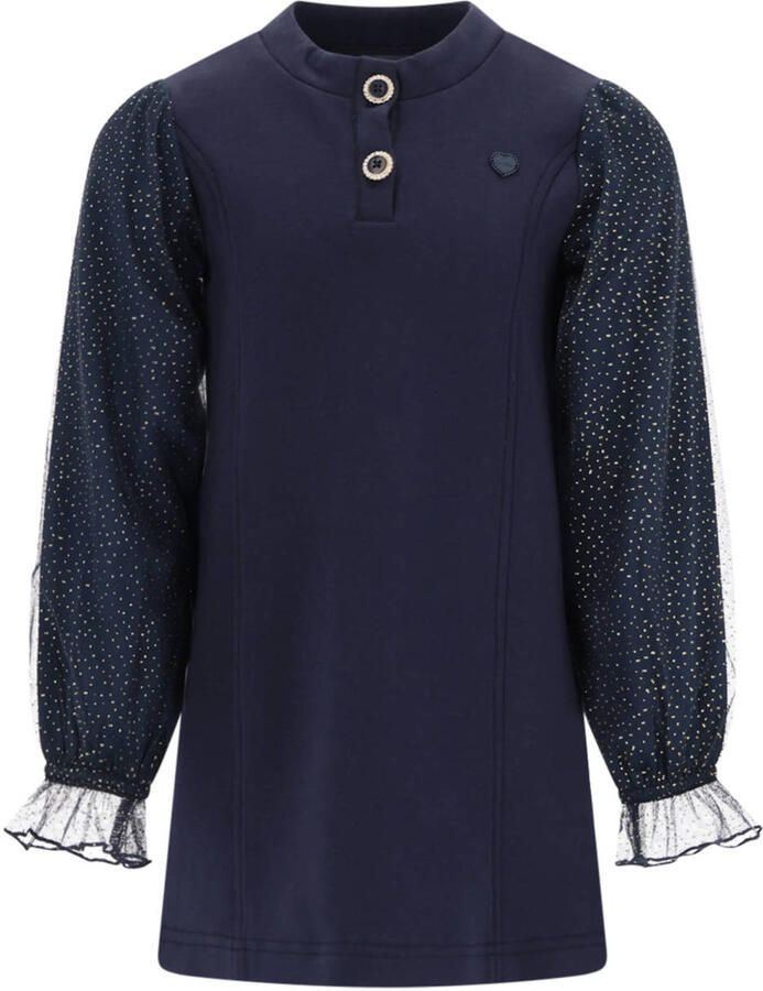Le Chic korte jurk donkerblauw