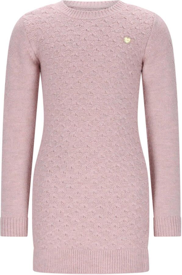 Le Chic korte jurk gebreid roze
