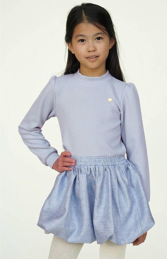 Le Chic korte jurk lichtblauw