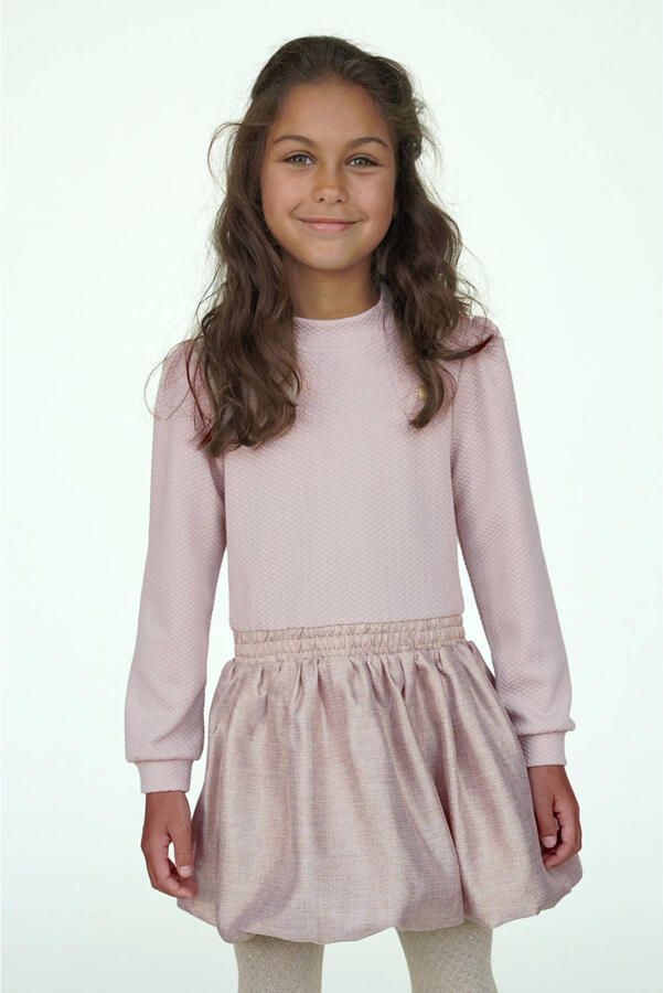 Le Chic korte jurk lichtbruin