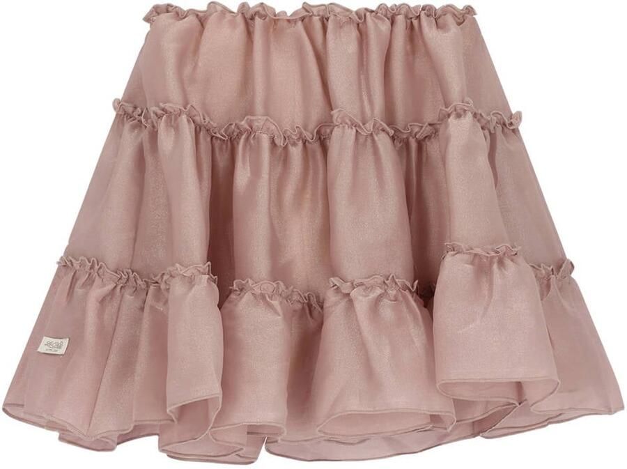 Le Chic korte tule rok met glitters roze Meisjes Polyamide Effen - Foto 2