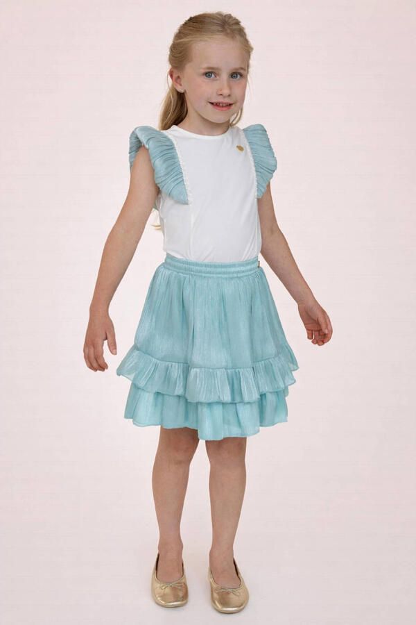 Le Chic mini rok lichtblauw