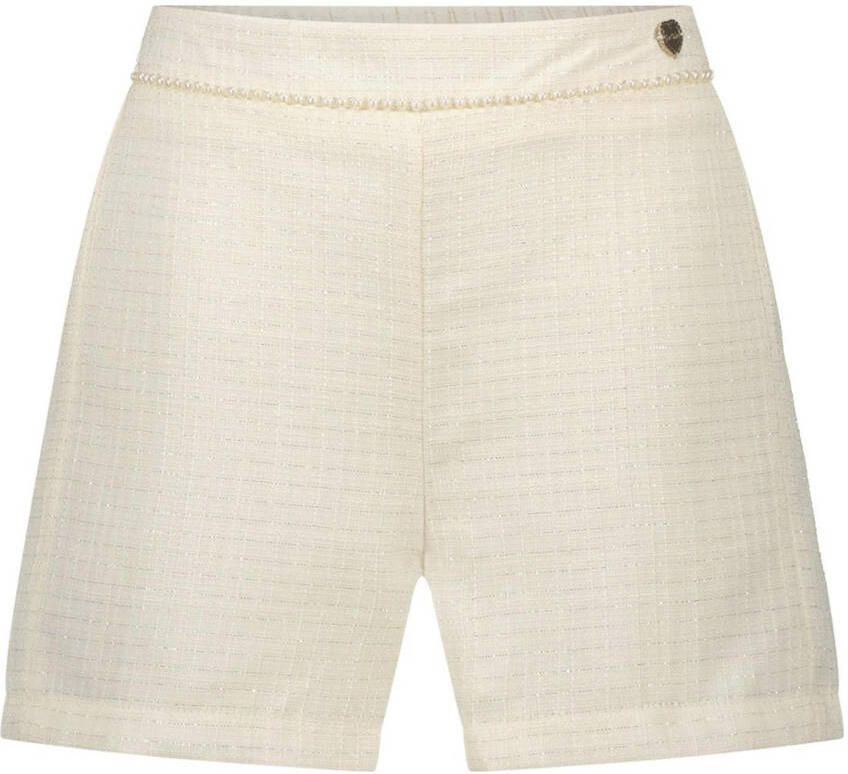 Le Chic regular fit casual short DUTTI offwhite Korte broek Ecru Meisjes Polyester 128