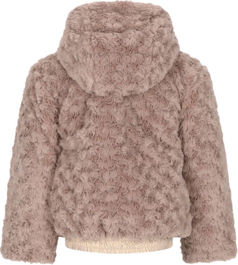 Le Chic reversibe faux fur winterjas goud Meisjes Polyester Capuchon - Foto 2