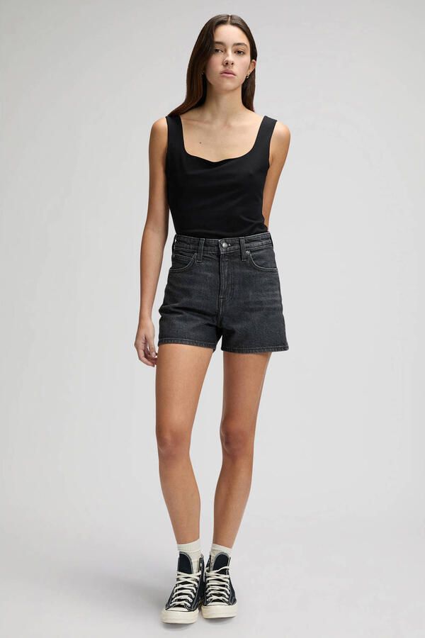 Lee denim high waist short black denim - Foto 2
