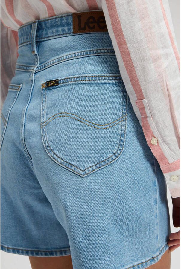 Lee denim high waist short light blue denim - Foto 2