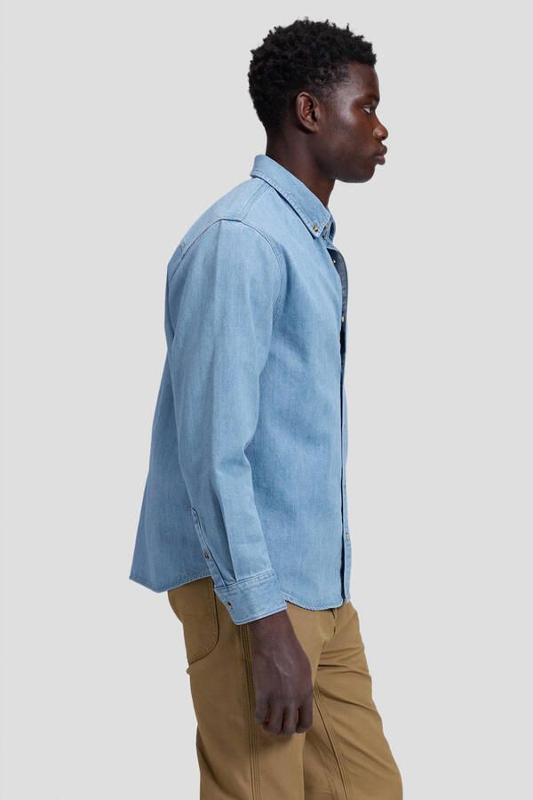 Lee denim relaxed fit overhemd blauw - Foto 3