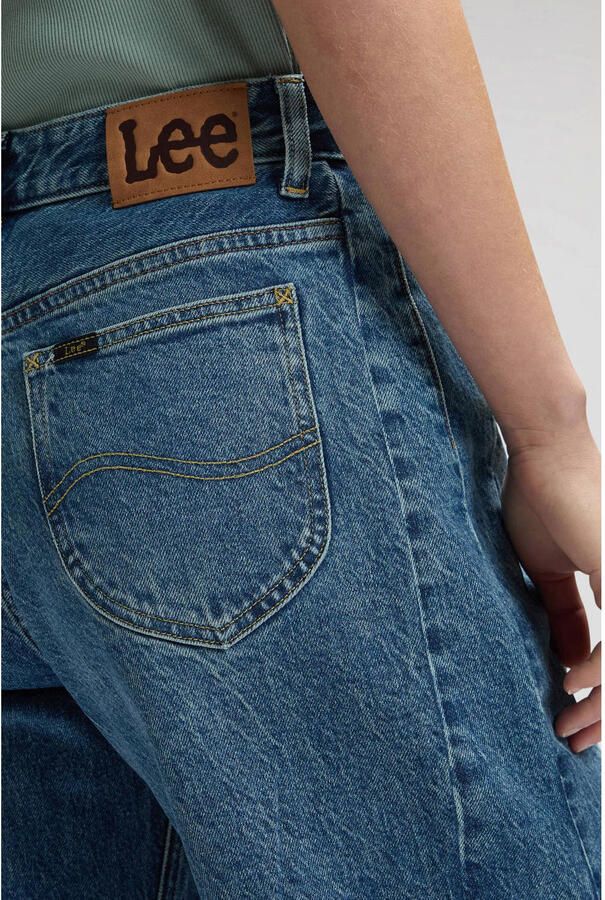 Lee high waist barrel jeans medium blue denim - Foto 2