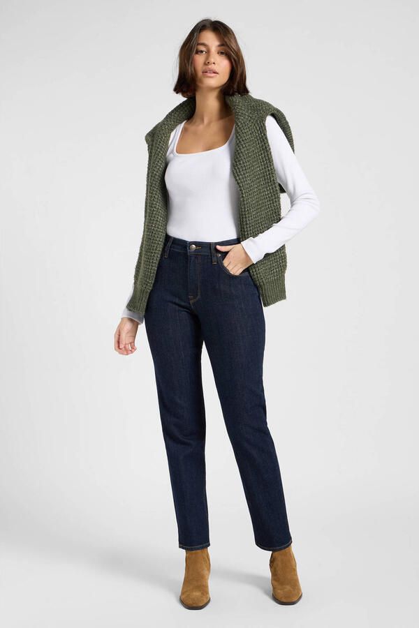 Lee high waist regular fit jeans dark blue denim - Foto 2