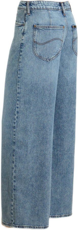 Lee high waist wide leg jeans medium blue denim - Foto 3