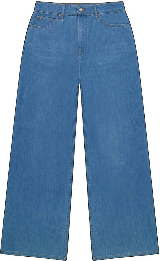 Lee high waist wide leg jeans medium blue denim - Foto 3