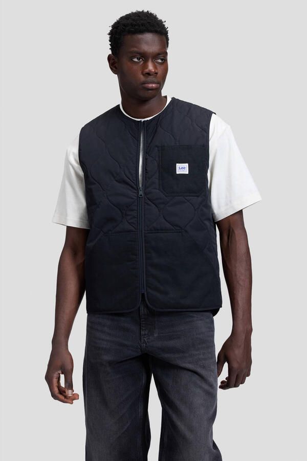 Lee quilted bodywarmer zwart