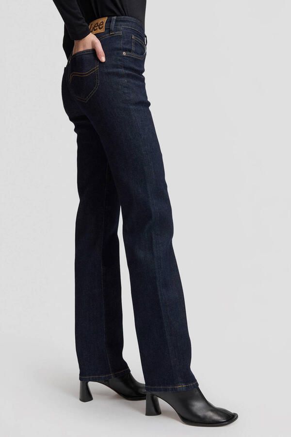Lee regular waist straight leg jeans donkerblauw - Foto 2