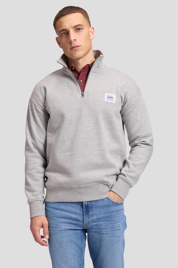 Lee relaxed fit gemê rde trui grijs