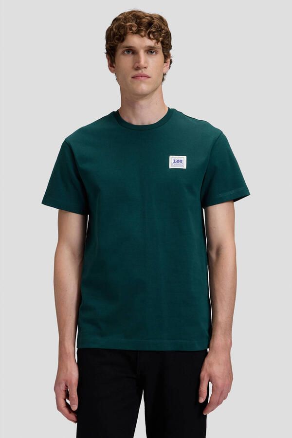 Lee relaxed fit T-shirt met logo groen