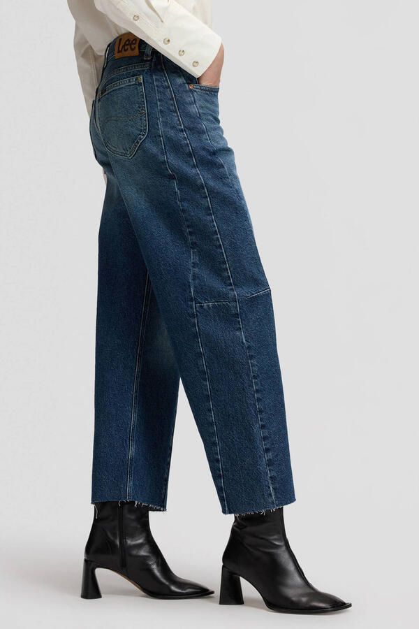 Lee Rider barrel jeans donkerblauw - Foto 7