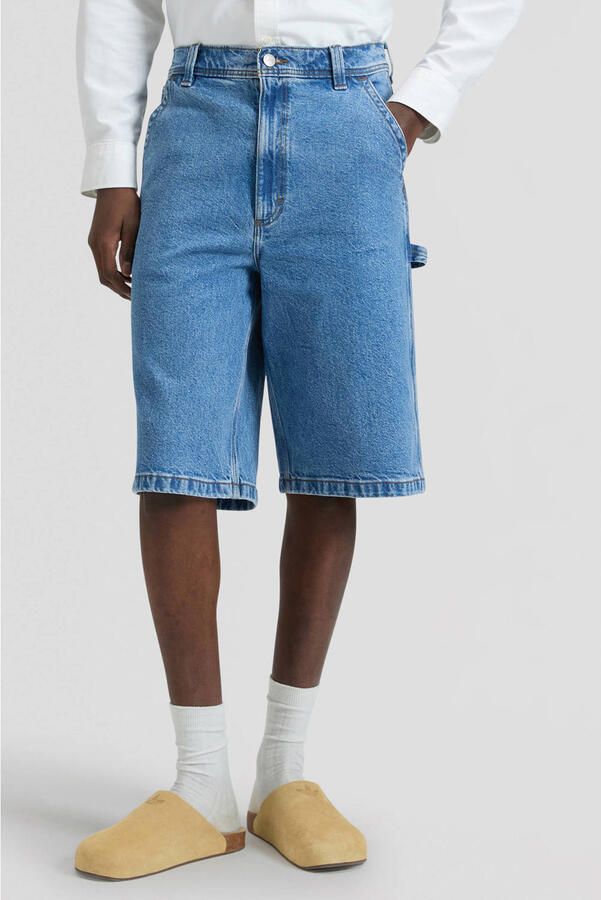 Lee short medium blue denim