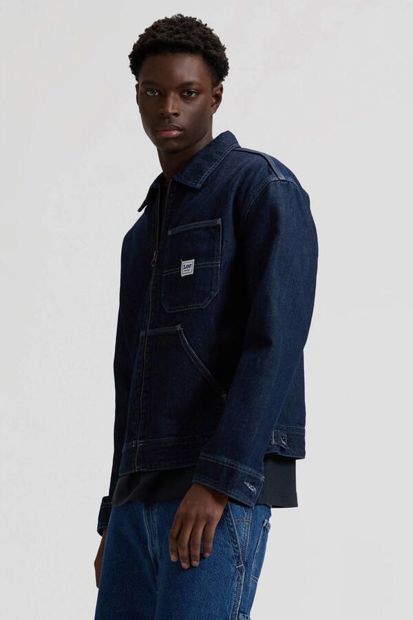 Lee spijkerjas dark blue denim - Foto 2