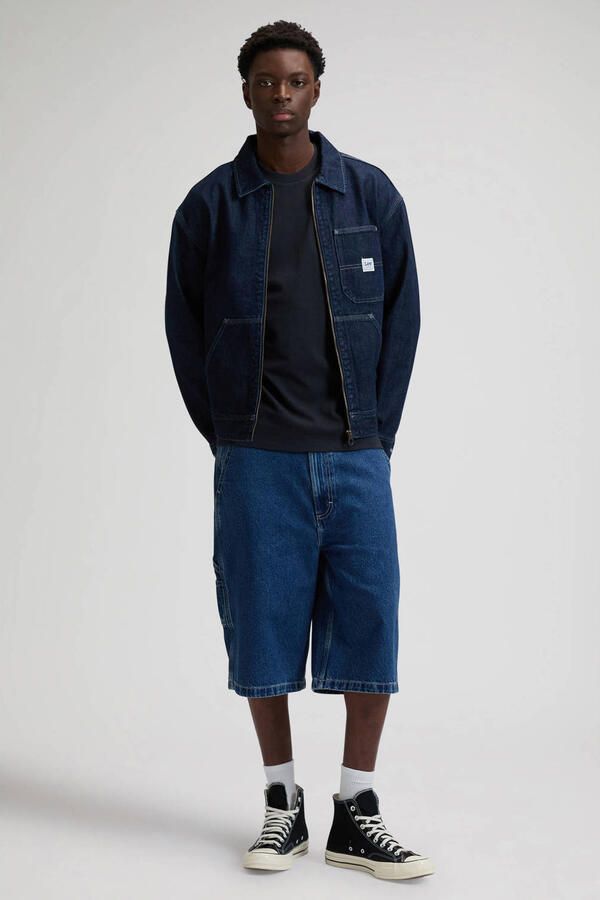 Lee spijkerjas dark blue denim - Foto 3