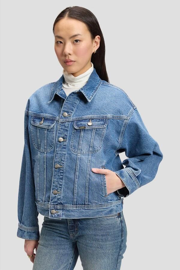 Lee spijkerjas medium blauw