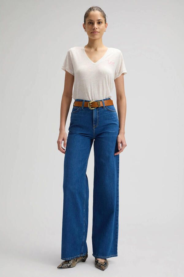 Lee STELLA high waist wide leg jeans dark blue denim - Foto 2