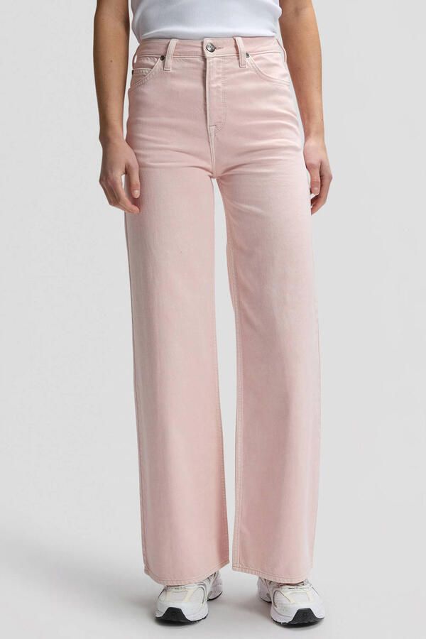 Lee STELLA high waist wide leg jeans lichtroze