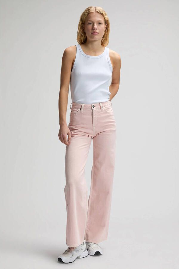 Lee STELLA high waist wide leg jeans lichtroze - Foto 3