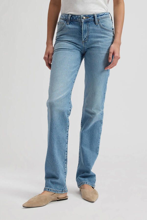 Lee straight leg jeans medium blue denim