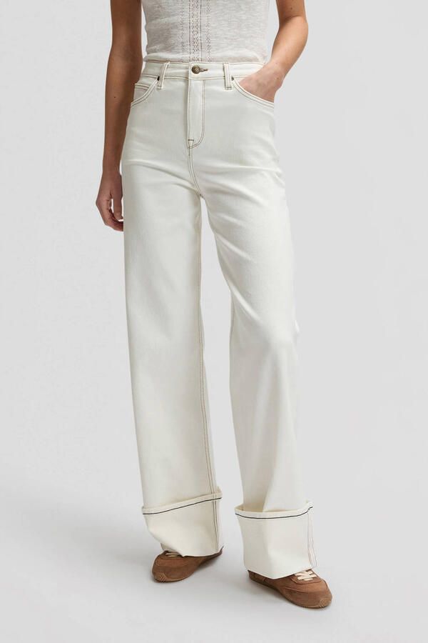 Lee wide leg jeans ecru