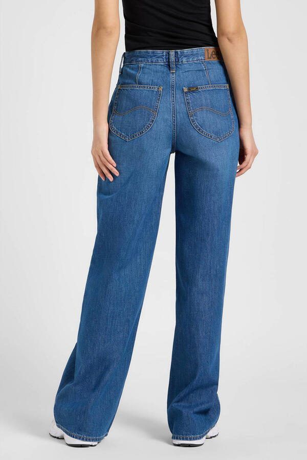 Lee wide leg jeans medium blue denim - Foto 2