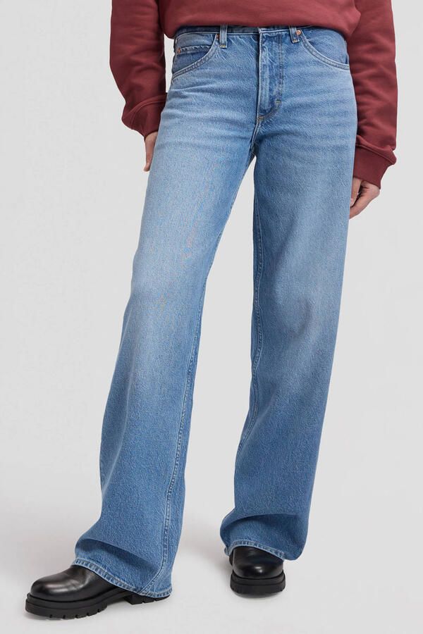 Lee wide leg jeans mediumblauw