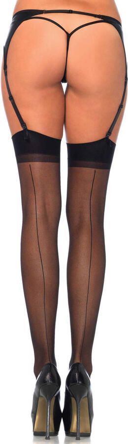 Leg Avenue hold up kousen zwart - Foto 2