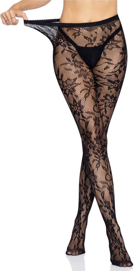 Leg Avenue kanten panty zwart
