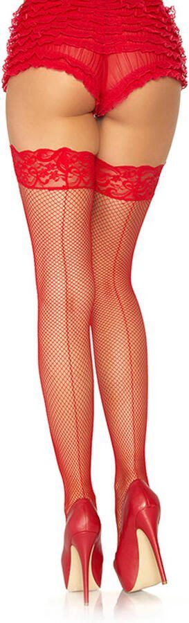 Leg Avenue stay up visnet kousen rood - Foto 3