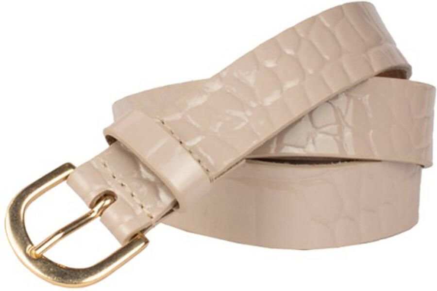 Legend leren riem beige